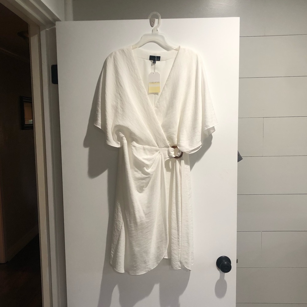 White Wrap Dress 🤍